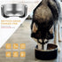 Dog Bowl for Food and Water, 40 Oz Stainless Steel Pet Feeding Bowl, Heavy Duty with Rubber Bottom