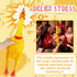 Xeehwb 22 Inch Crazy Huge Rubber Chicken,Yellow Squeeze Chicken Toys,Squeaky Chicken Dog Toys,Squawking Prank Novelty