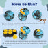 Interactive Dog Toys - Frozen Treat Puzzle Ball Toy, Durable Rubber Chew Toys for Dogs, Mental Enrichment Toys