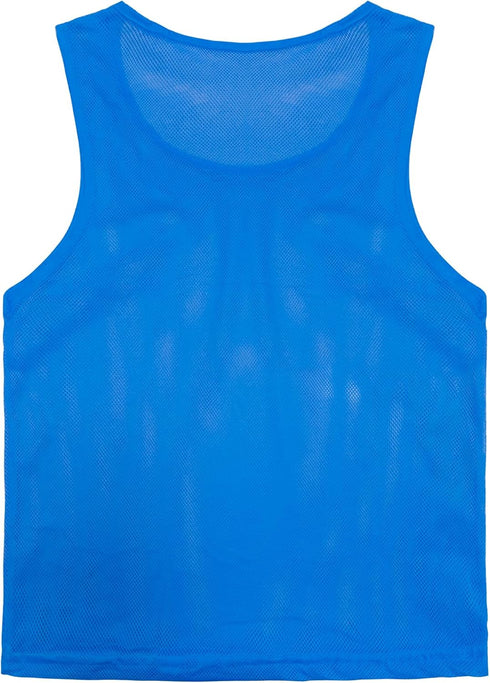 Scrimmage 12/24 Pack VOGRYE Vests Pinnies for Basketball Football Lightweight Team Practice Jerseys for Kids Youth