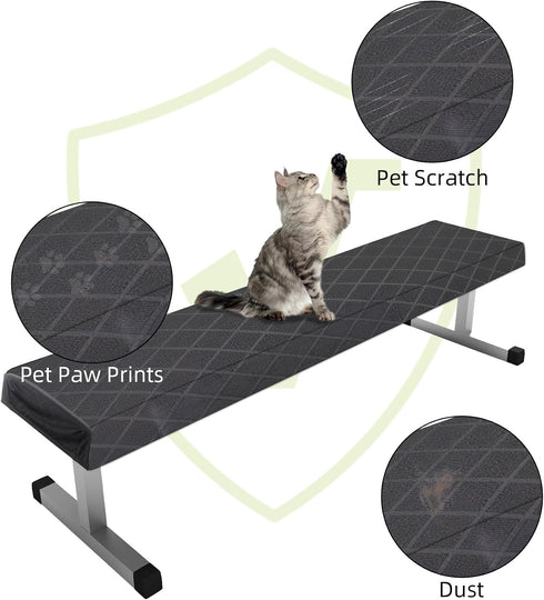 Klmnop Weight Bench Cover, Dustproof Scratch-Resistant Workout Bench Cover Protect from Pets, Protection for Adjustable