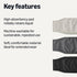 3 Pack, 25.6 10.5 0.25, Amazon Basics Washable Dog Diapers, Highly Absorbent, Male, XL Size, x x Colors- Black, Grey
