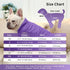 2 Layers Fleece Lined Warm Dog Jacket for Puppy Winter Cold Weather, Soft Windproof Small Dog Coat, Purple S