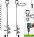 Insaga 17.5'' Fully Welded Ground Anchors with Chain, 3'' Wider Spiral Trampoline