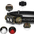 NICRON H35+ Rechargeable Headlamp, 1600 Lumens, 180° Rotating LED, 10 Modes, Waterproof, Camo for Camping