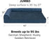 Furhaven Orthopedic Dog Bed for Large Dogs, Jumbo/XL, Plush & Almond Print L Shaped Chaise with Removable Washable Cover