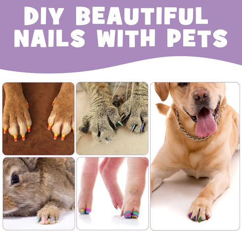 Dog Nail Polish Pen, 14 Colors Pet Nail Polish Set for DIY Beautiful Dog Nails, Quick Dry & Easy to Use Creative