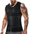 Cimkiz Men's Waist Trainer Sauna Suit Shirt, Gym & Exercise Compression Vest,