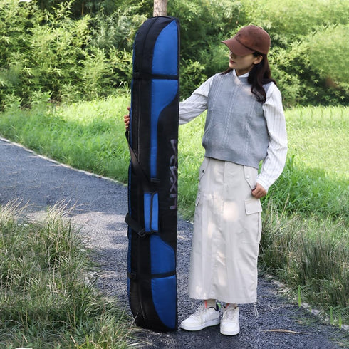 LIXADA Ski Travel Bag Oxford Cloth 63‘’/160cm with Internal Strap Durable Adjustable Ski Bag