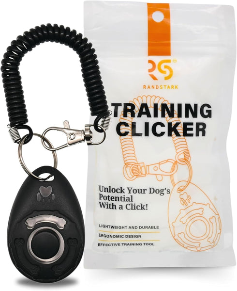 Dog Training Clicker, Pet Training Tool with Wrist Strap for Dogs, Cats, and Puppies