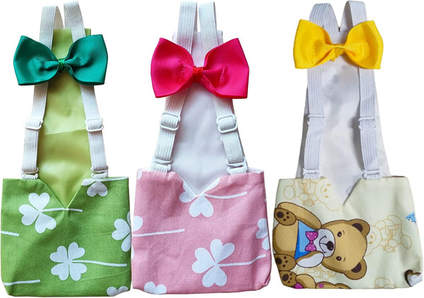 PIEITI 3 Pcs Chicken Diapers (M), Duck Diapers for Real Ducks Hens, Waterproof