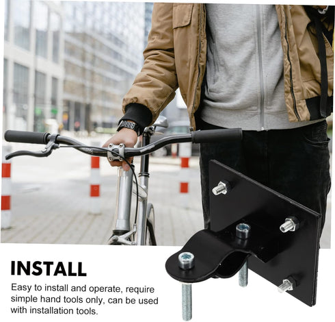 VANZACK Bike Front Basket Mounting Rack, Supporting Bracket for Bike Basket Mounting Holder