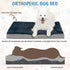 VANKEAN Dog Bed, Soft Reversible Crate Pad Mat with Orthopedic Egg-Crate Foam, Washable Comfy Kennel Pad for Small