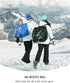 Ski Boots Bag 54L, Fully Padded Backpack for Snowboard Gear, Water-Resistant Travel Luggage with PVC Bottom Pockets