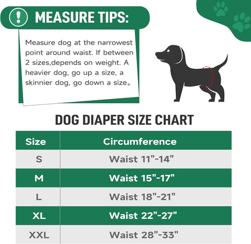 Bands5 Pack Small(11"-14")) Leekalos Male Dog Diapers, Dog Belly Bands for Male Dogs Wraps Washable Doggie Diapers High