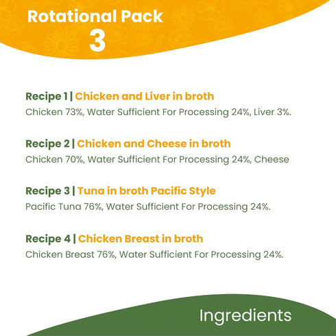 Almo Nature HQS Natural Wet Cat Food Variety Pack, 2.47 oz, Pack of 12: (3) Chicken & Liver, (3) Chicken & Cheese, (3)