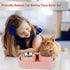 Elevated Cat Food Bowls, Raised Stainless Steel Bowl Set, Tilted Anti Vomiting Double Cat Food and Water Bowls