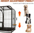 2 Pack Dog Water Bowl Crate, No Spill Kennel Hanging Cage Food Bowls for Puppy, Cat, Bunny, Stainless Steel Metal