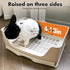 Yuoaes Large Rabbit Litter Box Bunny Potty Training Corner Litter Pan with Drawer Comes with Liners Rabbit Pee Pads