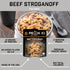 Peak Refuel Beef Stroganoff | High Protein Freeze Dried Camping Food | Quick Prep Meals with Real Meat and Amazing Taste