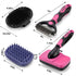 Store 4PCS PETIMP Self Cleaning Slicker Brush, Pet Grooming Rake, Bath Brush & Massage Brush for Short/Long Haired