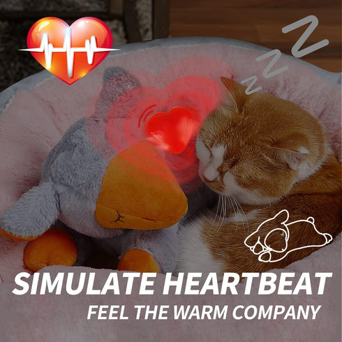 ALL FOR PAWS Dog Stuffed Animals with Heartbeat, Small Dog Toys for Anxiety Relief, Puppy Training Aid Toy