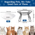 Elevated Cat Bowls, Raised Ceramic Dish with Metal Stand for Indoor Cats, 2 Pack