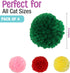 SPOT Wool Pom Poms Cat Toy - Interactive Catnip Wool Balls for Cats and Kittens to Bite, Swat and Chase, 4 pcs, 1.5 inch