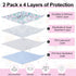 24" 36" BEAUTYZOO Reusable Puppy Pads,Washable Pee Pads for Dogs,Non Slip Wee Wee Pad for Potty Training,Thick Heavy