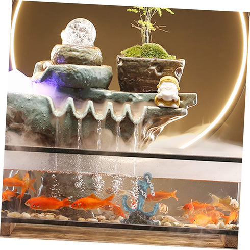 1pc Pool Ornaments Home Décor, Sailboat Ornament for Beach Table and Fish Tank Ruins Chic Decor