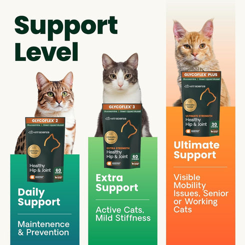 30 Count VetriScience Ultimate Strength Healthy Hip & Joint Chews, GlycoFlex Glucosamine, Chondroitin and Green-Lipped