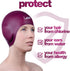 Swim Caps Ear Protection 3D - Silicone Swim Cap Waterproof for Long Hair & Short Hair, Adult & Youth
