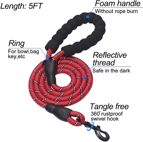 Dog Harness Step-in Breathable Vest for Small Medium Dogs, Red