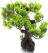 11.41 10.23 2.75 Inches, BESPORTBLE Bonsai Tree for Aquarium, Resin Fish Tank Landscape Decoration, Simulated Green