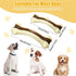 Sosation Chew Toys for Aggressive Chewers Large Breed Beef Flavor Dog Teething Chew Toys Bones Durable Nylon Bones Pet Toy for Large Puppies, 6.3 Inch(Large, Medium)