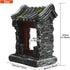 Saim Aquarium Decorations Classical Ancient Temple Ruins Ornament Chinese Old Building Decorations for Betta Fish Tank