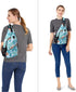 MOSISO Sling Backpack, Flamingo Travel Hiking Daypack, Rope Crossbody Shoulder Bag