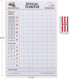 (8.2 5.5 Inches) 60 Yellow Mountain Imports Mexican Train and Chicken Foot Dominoes Scorepad/Scoring Sheets x - Sheets