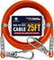 Tie Out Cable for Dogs Up to 300lbs, 100ft Extra Strong Tether, 1000lbs Break Strength, Dog Run Cable for Yard Garden