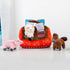 Set Interactive Plush Hide and Seek Dog Toy - Squeaky Farm Puzzle for Dogs
