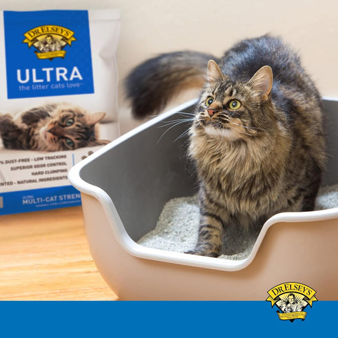 Dr. Elsey’s Premium Clumping Cat Litter - Ultra, 99.9% Dust-Free, Low Tracking, Unscented & Natural Ingredients