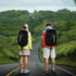 LAMA 2pcs Waterproof Rain Cover for Backpack, Reflective Rainproof Protector for M 26L-40L Black