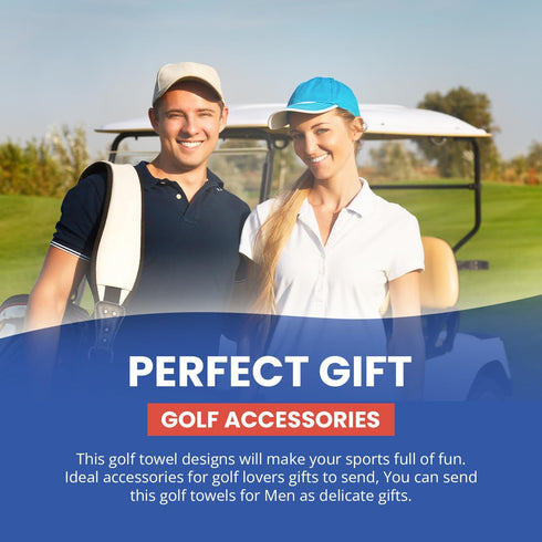 K9King Funny Golf Microfiber Towel - Premium Towel with Clip Holder, Ideal Accessories for Men and Women Golfers