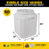 Gamma2 Vittles Vault Dog Food Storage Container, Up to 50 Pounds, Made in USA