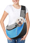 Pawaboo Pet Dog Sling Carrier, Hand Free Drawstring Dog Papoose with Adjustable