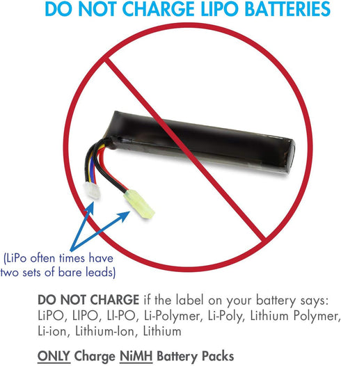Tenergy 9.6V 1600mAh NiMH Airsoft Battery with Mini Tamiya Connector + Charger