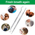 Mudder 4 Pieces Dog Dental Tools, Stainless Double Headed Cleaning Tool Set, Tartar Remover for Dogs Cats