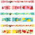 azuza 3 Pack Fruit Design Dog Collars, Comfortable Adjustable Nylon for Large Dogs, L (18-26inch), Strawberry, Lemon,