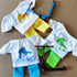 HERAON Set Interactive Finger Scooter Clothes Stunt Fingertip Pants T-Shirt Toy Skates Scooter Fingerboard Accessories