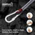 Multifunctional QUADPALM Grappling Hook with 10m Rope - Heavy Duty Stainless Steel Folding Claws for Climbing